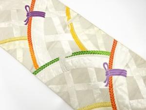 アンティーク　光悦垣模様織り出し袋帯（材料）